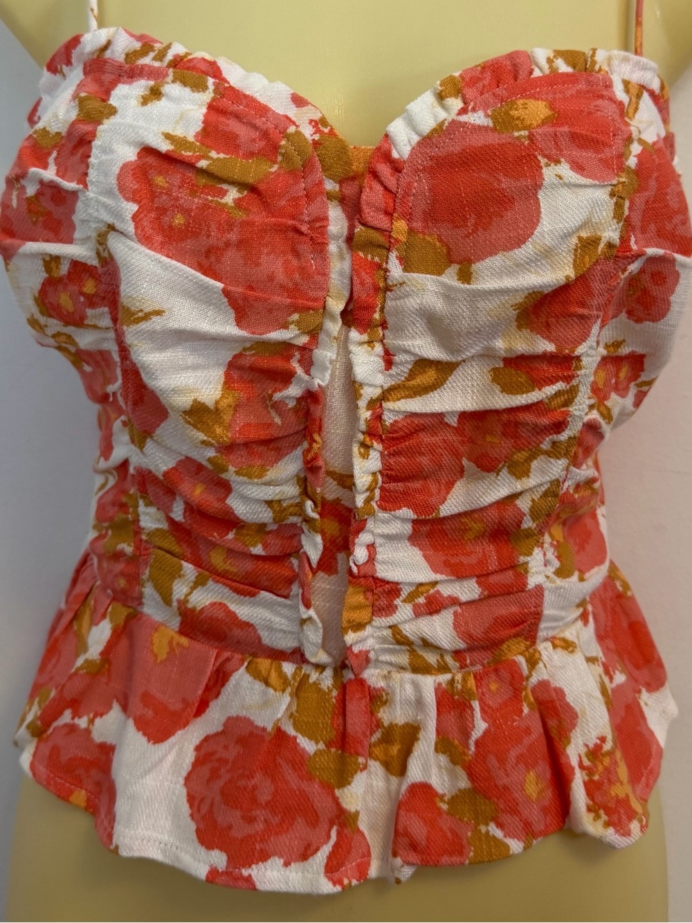 Sienna Sky Floral Sweetheart Peplum Top - Picture 6 of 8